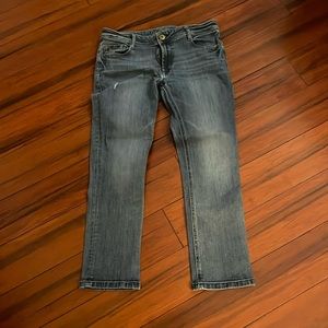 EUC DL1961 hi-rise cropped jeans